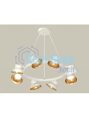 Светильник Ambrella light XB9195101/8 SWH/PYG/CL белый песок/золото желтое полированное/прозрачный GX53 (C9195, N8144)