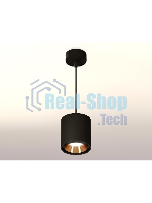 Светильник Ambrella Light XP7723001 SBK/PYG черный песок/золото желтое полированное MR16 GU5.3 (A2311, C7723, N7034)