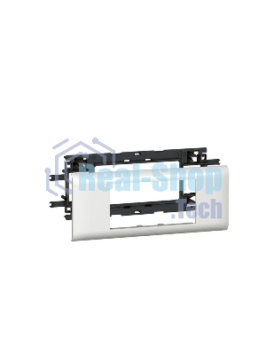 Суппорт LEGRAND 010954 Mosaic 4 модуля, с рамкой, 65мм