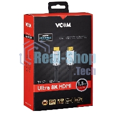 Кабель HDMI 19M/M,ver. 2.1, 8K@60 Hz 1.5m VCOM CG862-1.5M VCOM/TELECOM