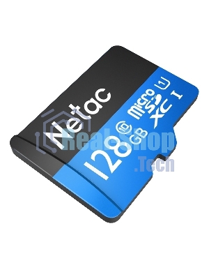 Флеш-Карта NeTac P500 Standard MicroSDXC 128Gb U1/C10 up to 80Mb/s, retail pack card only