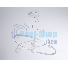 Светильник Ambrella light FL66326/1+4 WH белый 92W 3000K-6400K+G9/4 D800/600*1200 (ПДУ ИК)