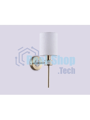 Настенный светильник Ambrella light LH72375 DBS/WH темная латунь/белый E14 max 40W 190*120*370
