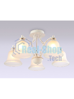 Светильник Ambrella light TR3050/5 WH/GD/FR белый/золото/белый матовый E27/5 max 40W D630*320