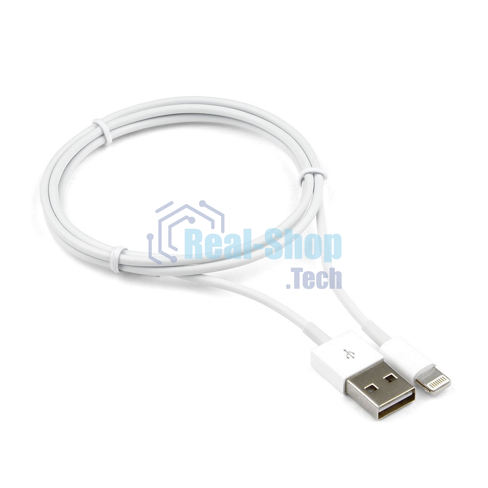 Кабель USB Cablexpert CC-USB-AP2MWP AM/Apple, для iPhone5/6 Lightning, 1м, белый, пакет