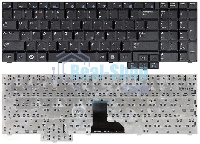 Клавиатура для ноутбука Samsung R519 R528 R530 R540 R618 R620 R525 R719 RV510 RV508 черная