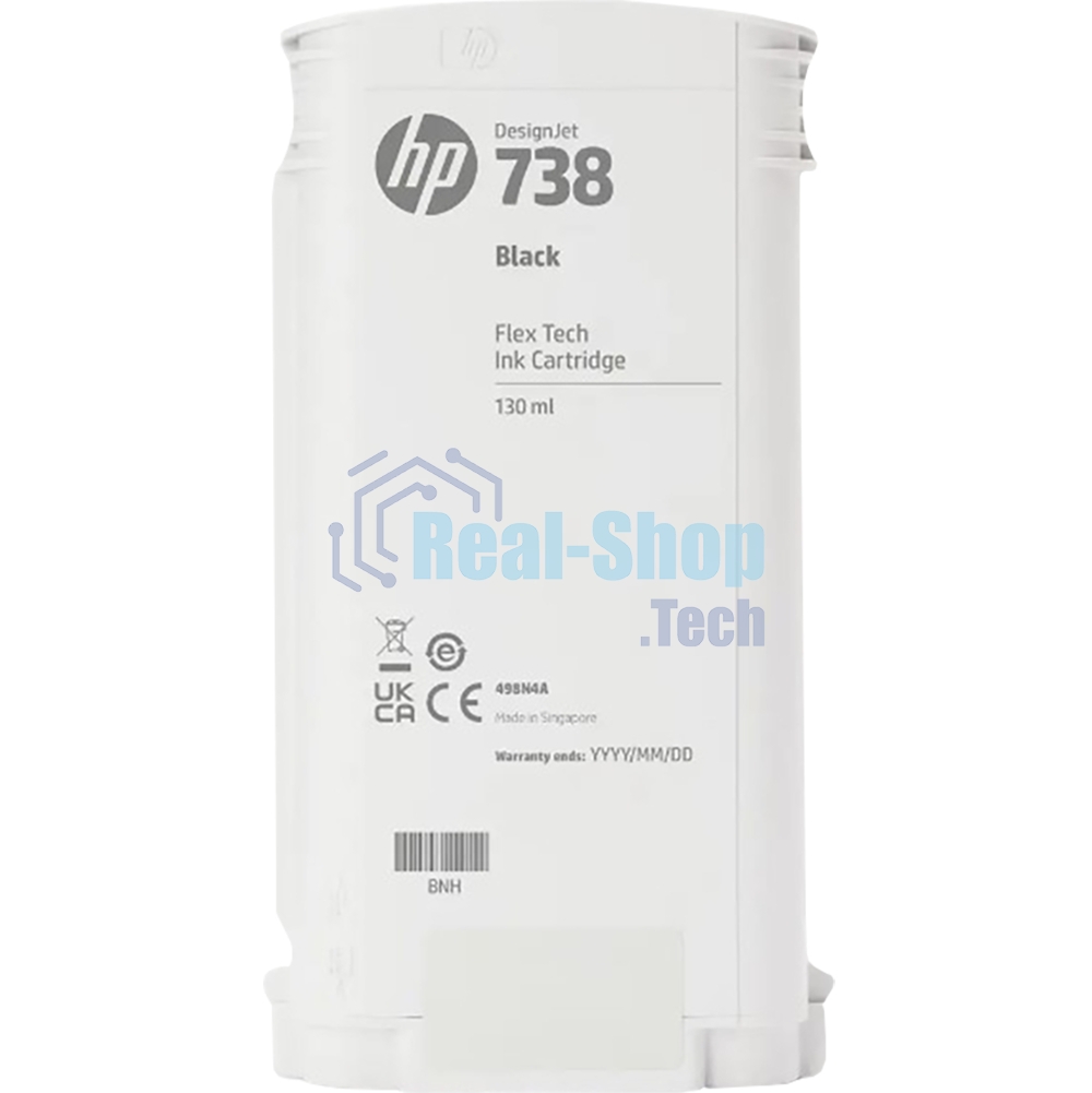 Картридж HP 738 для HP DesignJet T850, T950 MFP,черный, 130ml (ориг) 498N4A