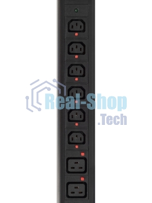 Блок распределения питания Powercom PDU-32AVMS24-18C3-6C9-3P верт.размещ. 18xC13 6xC19 с сетевым мониторингом 3x32A EN 60309 2м