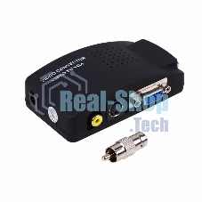 Конвертер Rexant BNC\RCA + S-video на VGA (в комплекте переходник гн. BNC – шт. RCA)