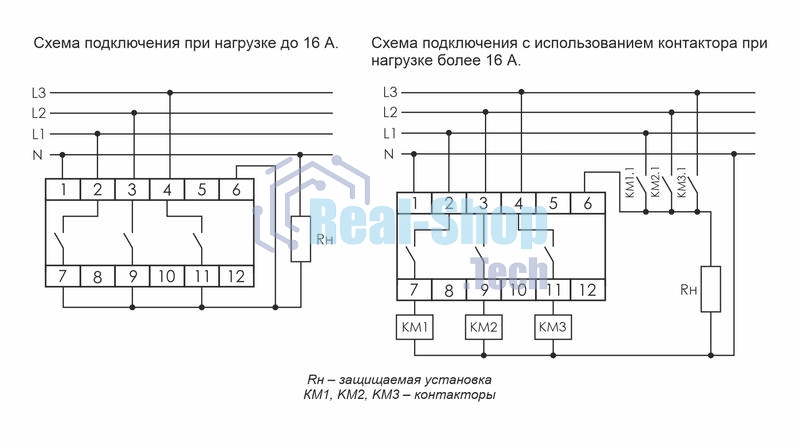 Переключатель фаз PF-431 (с приоритетной фазой; монтаж на DIN-рейке 35мм 3х400/230+N 3х16А IP20) F&F EA04.005.001