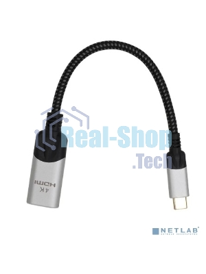 Адаптер USB 3.1 Type-Cm --> HDMI A(f) 4K@60Hz, 0.15m,Alum,VCOM