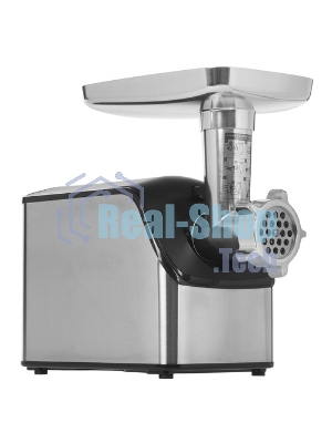 Мясорубка электрическая ARESA AR-2107 серебристый, 2500 Вт, 2.8 кг/мин, реверс, защита от перегрузки, насадки - 5