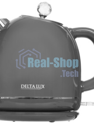 Чайник электрический Delta LUX DE-1018 (1,7 л. металл/пластик) белый