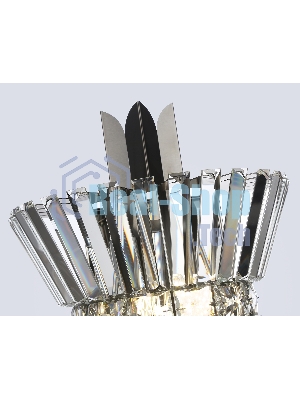 Настенный светильник Ambrella light LH41032/2 BK/CL черный/прозрачный E14*2 max 40W 310*180*460