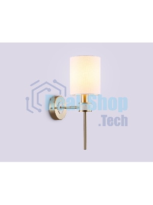 Настенный светильник Ambrella light LH72375 DBS/WH темная латунь/белый E14 max 40W 190*120*370