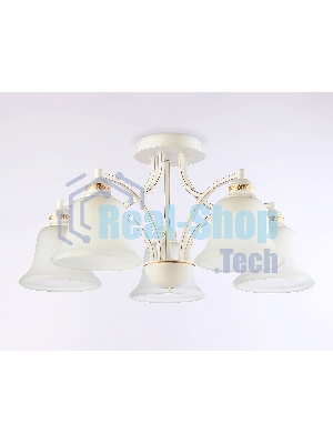 Светильник Ambrella light TR3050/5 WH/GD/FR белый/золото/белый матовый E27/5 max 40W D630*320