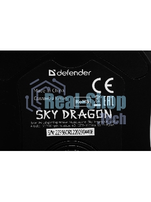 Мышь проводная Defender Sky Dragon GM-090L черный, 3200 dpi, USB, кнопки - 6