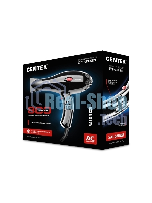 Фен Centek CT-2221 Professional черный, 2200 Вт
