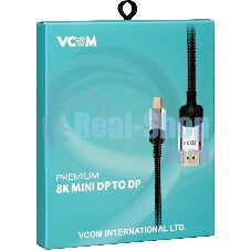 Кабель-переходник Mini DisplayPort M -> DisplayPort M 1.4V 1,5 м VCOM
