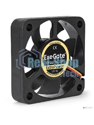 Вентилятор для корпуса ExeGate ExtraPower EP05010S3P черный, 50 мм, 6500 об/мин, 36 дБ, 3 pin