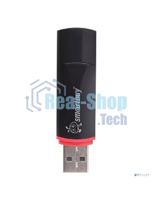 Флешка USB Smartbuy Crown black (SB4GBCRW-K), 4Gb, USB 2.0, R/W 25/15, черный/красный