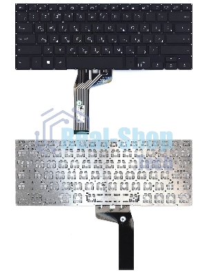 Клавиатура для ноутбука Asus vivobook S14 X411UF черная с подсветкой