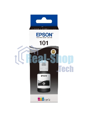 Картридж струйный Epson L101 C13T03V14A черный (127мл) для Epson L4150/L4160/L6160/L6170/L6190