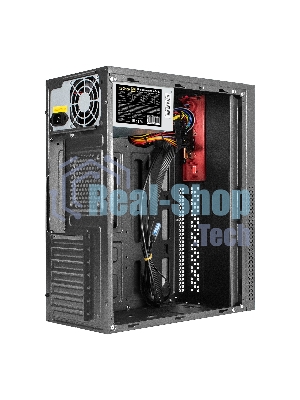 Компьютерный корпус Miditower ExeGate AA-443U-AA450 (ATX, AA450 8 см, 2*USB+1*USB 3.0+HD Audio, черный)
