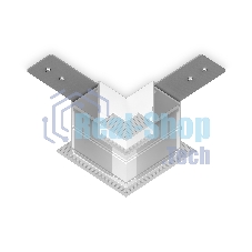 GL1039 WH белый коннектор угловой для встраиваемого магнитного шинопровода Magnetic 220V 80*80*47