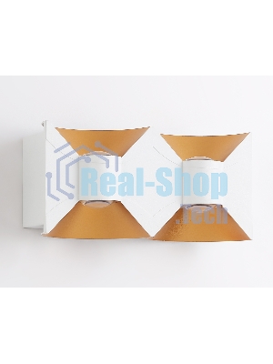 Светильник Ambrella light ST4475/4 WH/GD белый/золото LED 4200K 11W IP54 180*90*55