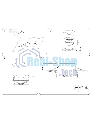 Светильник Ambrella light TN6657 BK черный IP44 GX53 110*110*48
