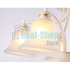 Светильник Ambrella light TR3050/5 WH/GD/FR белый/золото/белый матовый E27/5 max 40W D630*320
