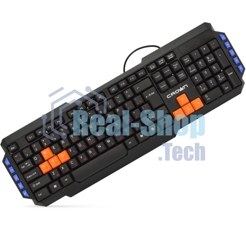 Клавиатура CROWN CMK-483 проводная, USB, черный