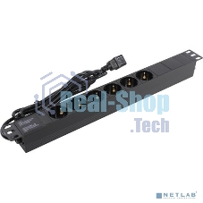 Блок розеток горизонтальный ExeGate ServerPro PDU-19H604 Al-6S-C14-2.5, 19