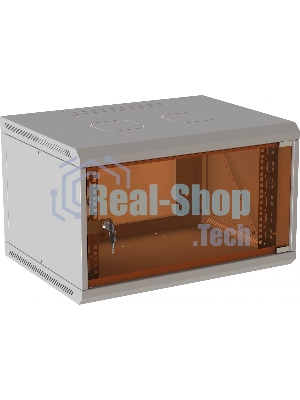 Шкаф коммутационный Suprlan (05-1060) настенный 6U 600x350 мм пер. дв. стекл направл. под закл. гайки 70 кг RAL 7035 285 мм 13.3 кг 360 мм