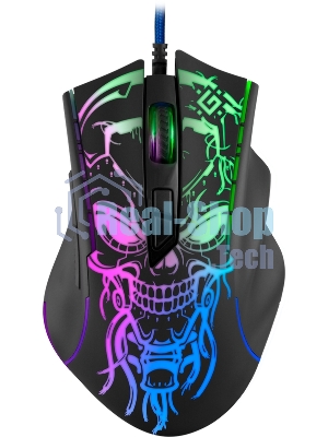Мышь проводная Defender Bulletstorm GM-928 черный, 7200 dpi, USB, кнопки - 7
