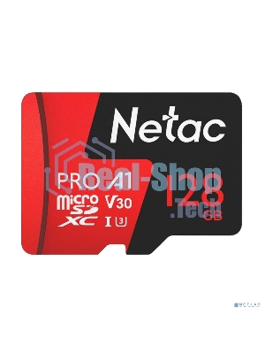 Флеш карта MicroSD card Netac P500 Extreme Pro 128Gb, retail version w/o SD adapter