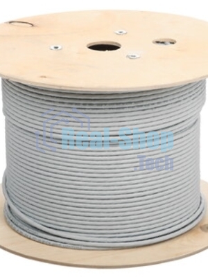 Кабель Cablexpert UPC-6055-4-CU, UTP indoor 4x2x0.55, медный, кат.6, однож., 305м, coil, серый