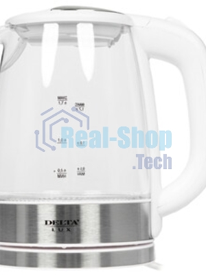 Чайник электрический Delta LUX DL-1204W белый