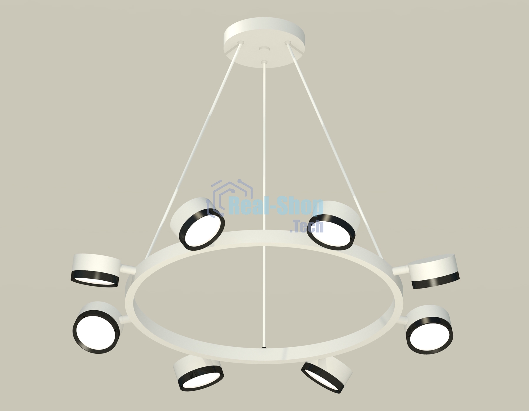 Светильник Ambrella light XB9195151/8 SWH/PBK белый песок/черный полированный GX53 (C9195, N8113)