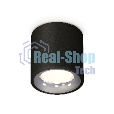 Светильник Ambrella Light XS7532022 SBK/PSL черный песок/серебро полированное MR16 GU5.3 (C7532, N7012)