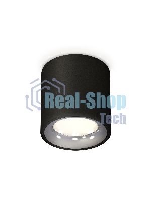 Светильник Ambrella Light XS7532022 SBK/PSL черный песок/серебро полированное MR16 GU5.3 (C7532, N7012)