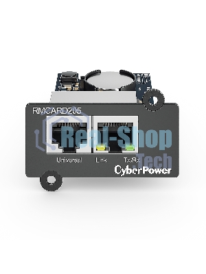 Карта удаленного управления CyberPower SNMP для источника бесперебойного питания серий OL, OLS, PR, OR, ПО PowerPanel® Business Edition, совместимость с ENVIROSENSOR, 0.15х0.15х0.07м., 0.2кг. Remote management SNMP card for OL, OLS, PR, OR series UPSs, PowerPanel® Business Edition software, сompatible with ENVIROSENSOR, 0.15x0.15x0.07m., 0.2kg.