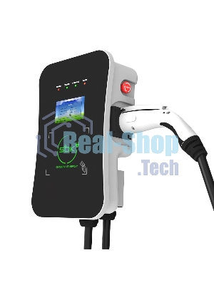 Зарядная станция S'OK Green Energy M3W Series Wallbox EV Charger SM3W10732542-5wf, 1-phase, 7kw (32a/220v), ocpp 1.6j, rfid, wifi, lan, ip54, кабель 5м