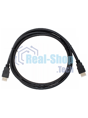 Кабель аудио-видео Cactus CS-HDMI.1.4-1.8 HDMI (m)/HDMI (m) 1.8м. позолоченные контакты черный