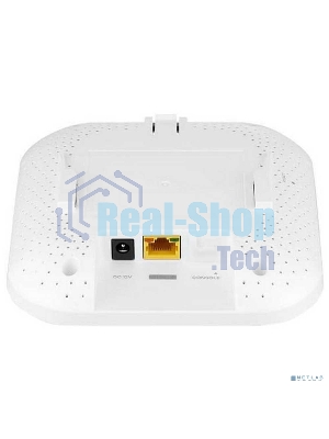 Гибридная точка доступа Zyxel NebulaFlex NWA90AX, WiFi 6, 802.11a/b/g/n/ac/ax (2,4 и 5 ГГц), MU-MIMO, антенны 2x2, до 575+1200 Мбит/с, 1xLAN GE, PoE, защита от 4G/5G, БП в комплекте