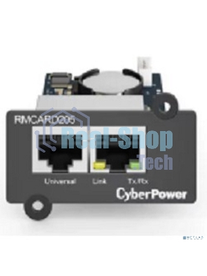 Карта удаленного управления CyberPower SNMP для источника бесперебойного питания серий OL, OLS, PR, OR, ПО PowerPanel® Business Edition, совместимость с ENVIROSENSOR, 0.15х0.15х0.07м., 0.2кг. Remote management SNMP card for OL, OLS, PR, OR series UPSs, PowerPanel® Business Edition software, сompatible with ENVIROSENSOR, 0.15x0.15x0.07m., 0.2kg.