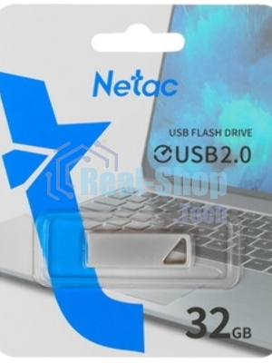 Флешка USB Netac U326 (NT03U326N-032G-20PN), 32Gb, USB 2.0, R/W 50/15, серебристый