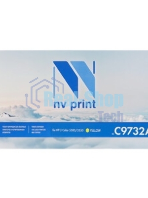Картридж лазерный NVPrint совместимый HP C9732A Yellow для LJ Color 5500/5550 (12000k)