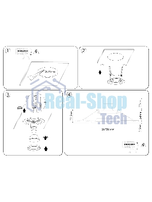 Светильник Ambrella light TN1144 BK черный IP44 GU5.3 95*95*38